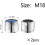 Faucet Filter Compatible with 18 mm Internal Thread Faucets, M18 External Thread Aerator Attachment 1