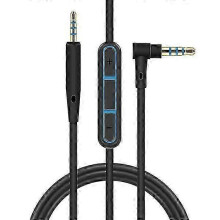 Vervangende hoofdtelefoonkabel met microfoon en volumeregeling, 140 cm, 3,5 mm naar 2,5 mm, compatibel met Sennheiser PXC550 PXC480 MB660