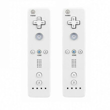 Wii Controller 2-Pack Wireless Replacement Remote Compatible with Nintendo Wii, Wii U and Wii Mini, No MotionPlus, With Vibration and Speaker Function