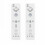 Wii Controller 2-Pack Wireless Replacement Remote Compatible with Nintendo Wii, Wii U and Wii Mini, No MotionPlus, With Vibration and Speaker Function 1