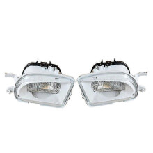 fendinebbia anteriori per auto compatibili con Mercedes-Benz W210 C43 CLK320 E320 E430 SLK230 in ABS, colore bianco e grigio.