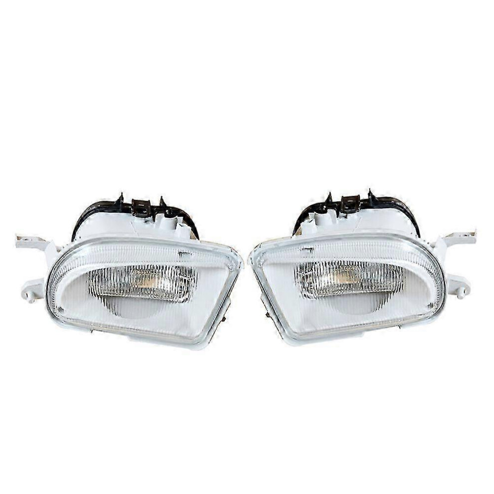 2 Pcs Car Front Fog Lights Compatible With Benz W210 C43 Clk320 E320 E430 Slk230 Abs And White/Gray 6966168041313