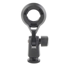 Uchwyt mikrofonu kompatybilny z gwintem 22 mm, regulacja 180, otwory na śruby 3/8 i 5/8 cala do mocowania antywibracyjnego