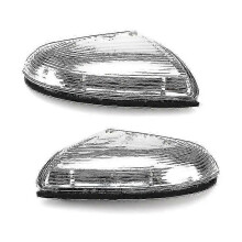 Luci LED indicatori direzione specchietti retrovisori compatibili con Dodge Ram 1500 2500 2009-2022, impermeabili IP67, luce ambra e bianca