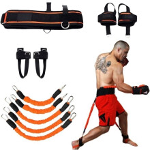 Kracht- en behendigheidsbandensysteem voor de benen, krachttrainingstouw voor basketbal, voetbal, taekwondo en yoga.