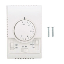 Mechanische temperatuurregelaar opbouwmontage AC220V 10-30C voor elektrische klepbesturing ventilatorconvectoren
