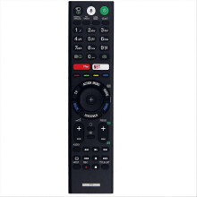 Zamienny pilot do telewizora z funkcją Voice TV, kompatybilny z modelami RMF-TX200E, RMF-TX300E, RMF-TX200A, RMF-TX201E i RMF-TX220P, czarny, ABS