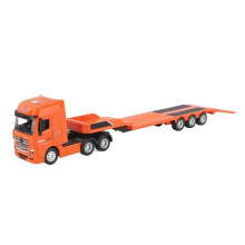 Speelgoedaanhanger met platte laadbak van aluminiumlegering op schaal 1:50 voor kinderen vanaf 8 jaar, statisch model