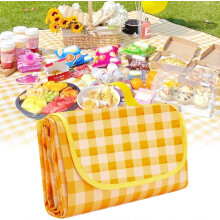 Waterdichte picknickdeken 200x150cm, zandbestendig, hittebestendig, isolerende strandmat voor buiten