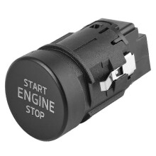 Schwarzer ABS-Start/Stopp-Motorschalter, kompatibel mit Skoda Karoq, Kodiaq, Superb, Octavia und Scala (2015–2021), OE 3V0905217 3V0905217A