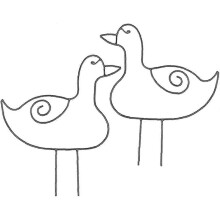 Iron Plant Climbing Frame 2 Pack, Duck Shape Garden Trellis for Climbing Flowers Roses Vines, Black Metal Plant Support Stake