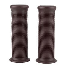 Universal Motorcycle Handlebar Grip Pair 25mm 28mm TPU Material Compatible with Honda Kawasaki Yamaha Dukadi, Dark Brown
