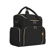 Aufbewahrungsbox für Nagellack mit herausnehmbaren Taschen für 24 Fläschchen und Zubehörfächern