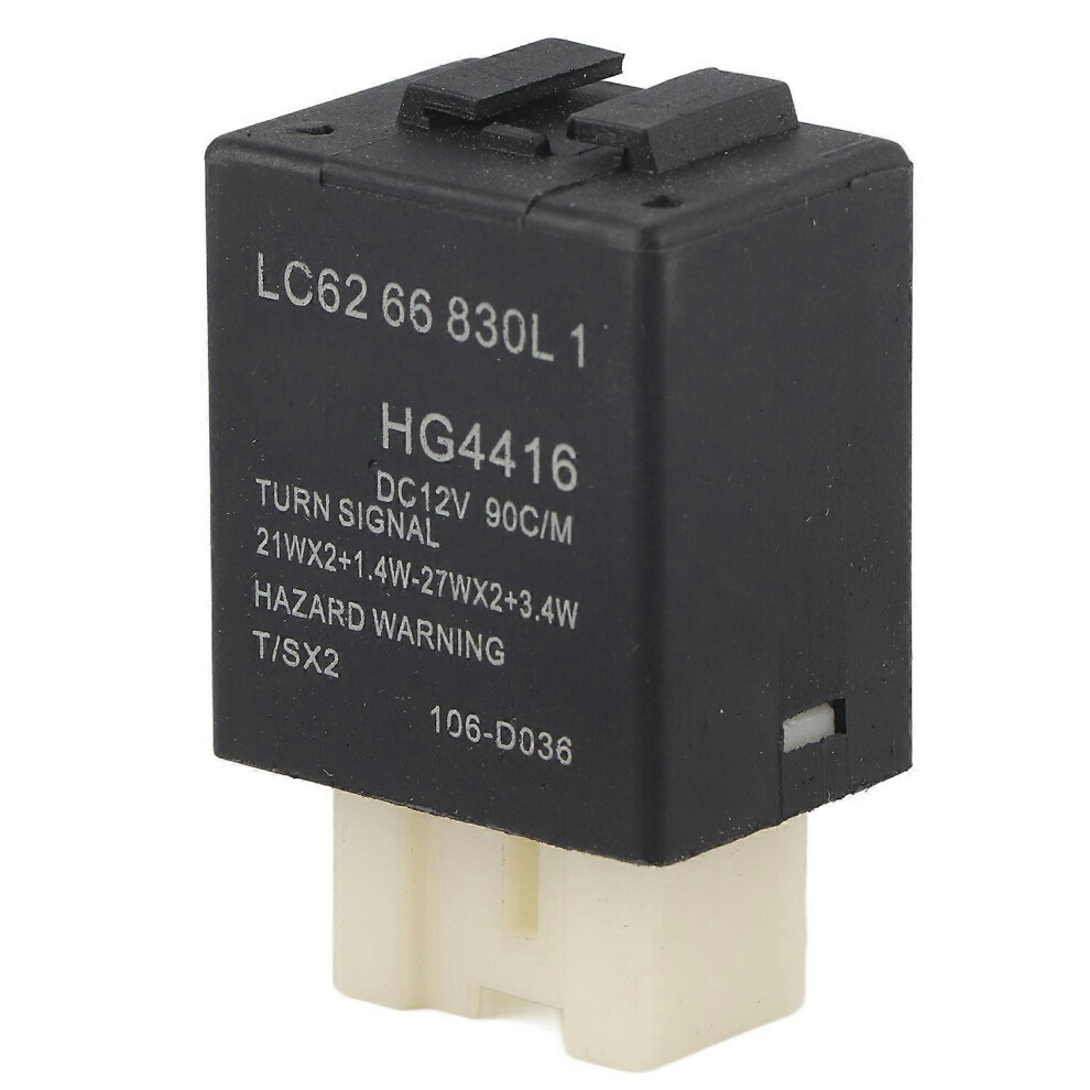 Turn Signal Hazard Flasher Relay Module Fuse Replacement Compatible With Mazda 2000-2005, Oe Lc6266830, Abs Material, Fits Miata Millenia Mpv Protege 6966168044956