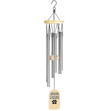 Personalisiertes Windspiel zum Gedenken an Ihr Haustier mit individuellem Namen und Jahr, graviertes Beileidsgeschenk