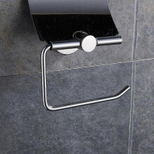 Papierrollenhalter mit Abdeckung – versenkter Halter aus verchromtem Metall