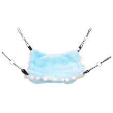Hängematte für Haustiere, Plüschnest für Hamster und Gleithörnchen, Blau