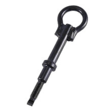 Crochet de remorquage compatible avec Citroën C2 C3 C5 C8 Peugeot 206 307 406 407 508, en métal noir