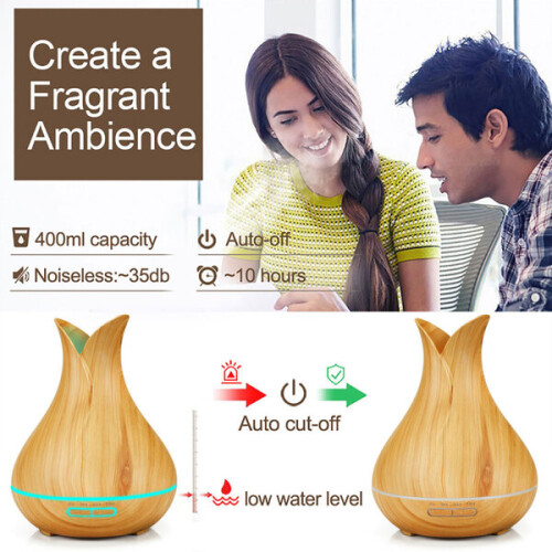 Smart Wi-Fi Essential Oil Diffuser, Ultrasonic Humidifier with App & Voice Control, Scheduling