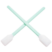 200Pcs Antistatic Sponge Head Cleaning Swabs 15mm Square Head for Camera Lenses, Inkjet Printers, Optical Instruments