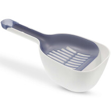 Lopatka na mačaciu podstielku s lopatkou, plastový nástroj na úpravu piesku a odpadu na údržbu mačacieho domčeka, 31,5 x 13 x 8,5 cm