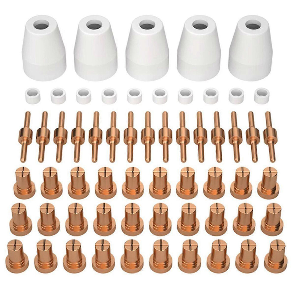 60Pcs Pt-31 Plasma Cutting Tip Electrode Nozzle Consumables Kit Compatible With Lg40 Torches Cut35 Cut40 Cut50 Cutters 6966168047667