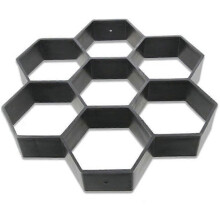 Wiederverwendbare sechseckige Betonform 30x30 cm für Gartenwege und Terrassen