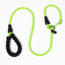 Guinzaglio scorrevole per cani con 2 impugnature morbide, corda riflettente per cani di piccola taglia, guinzaglio regolabile per l'addestramento.