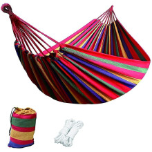 Amaca in tela monoposto per giardino, portatile con borsa per il trasporto, 190 cm x 80 cm, portata massima 250 kg.