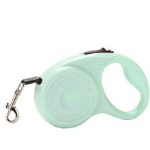 Guinzaglio retrattile per cani da 5 m, con blocco di sicurezza azionabile con una sola mano, in nylon, per cani di piccola e media taglia.