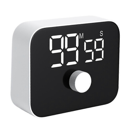 Self Regulated Rotary Timer, Silent Hangable Count Up/Down Timer with Magnetic Back & Lanyard Hole