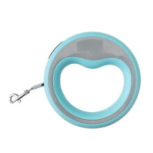 Guinzaglio retrattile per cani con blocco di sicurezza, corda retrattile automatica da 5 m, impugnatura ergonomica per passeggiate con il cane.