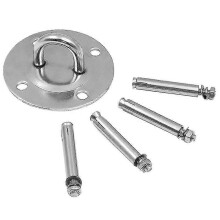 Staffa di fissaggio a soffitto in acciaio inox 304 da 90 mm per yoga aereo, supporto di carico per amaca, sedia a dondolo