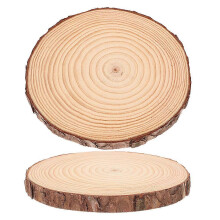 Trittsteine aus Holz für Gartenwege, 2er-Pack, 20 x 20 cm, witterungsbeständig, rutschfest