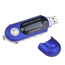 MP3 Player with FM Radio, 32GB USB Flash Drive, LCD Screen, AAA Battery Powered