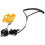 Portable Bird Leash Harness Set, 4Pcs Durable Nylon Training Strap for Parrots, Yellow 1