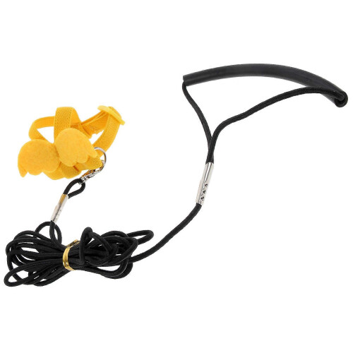 Portable Bird Leash Harness Set, 4Pcs Durable Nylon Training Strap for Parrots, Yellow