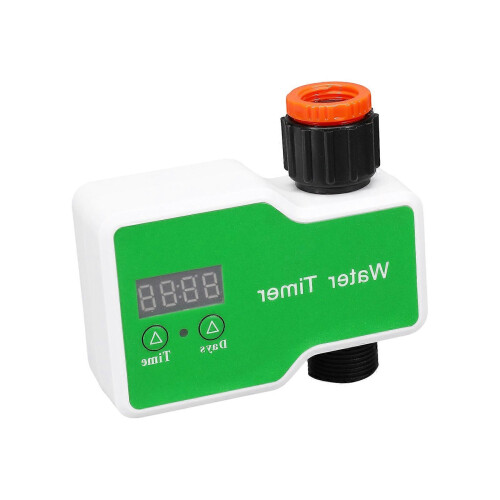 Programmable Outdoor Irrigation Timer with LCD Display, Weather Resistant ABS for Garden Flower Beds