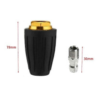 Ugello turbo per idropulitrice con punta rotante a 7 punte, attacco rapido da 1/4", 4000 PSI, per mattoni e cemento.