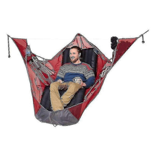 Amaca pieghevole portatile per dormire, resistente agli strappi, ideale per escursionismo e campeggio.
