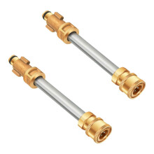 Hogedrukreiniger snelkoppeling sproeier, 1/4 inch messing adapter voor tuinirrigatie en autoreiniging