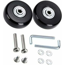 Suitcase Replacement Wheels Universal Fit 50kg Load Capacity Quiet Rolling Bearings