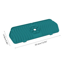 Silicone Sink Splash Guard 35.4 x 14.8 cm Drain Mat for Faucet Leakage and Countertop Protection