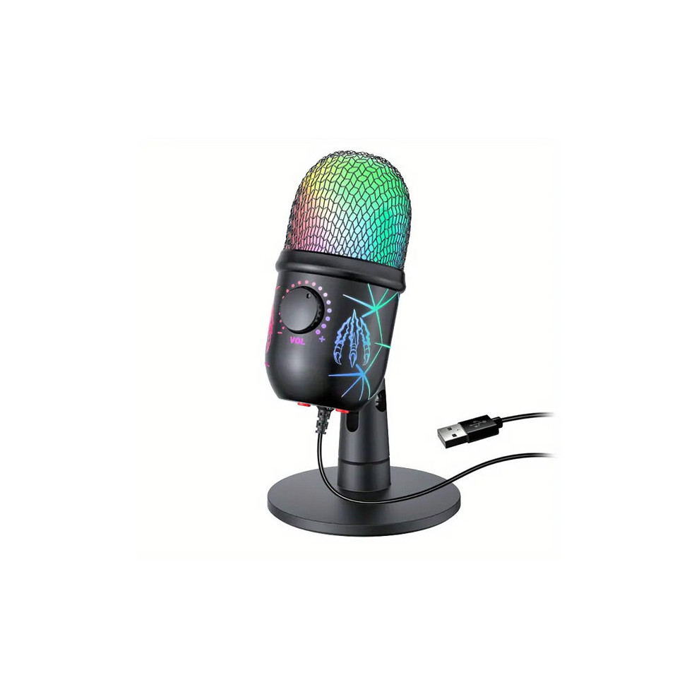 Usb Gaming Microphone With Dynamic Rgb Lighting & Noise Cancelling For Pc, Streaming, Podcast 6966168051237