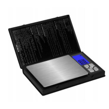 Precisieweegschaal met een nauwkeurigheid van 0,01 g en een capaciteit van 500 g voor sieraden, edelstenen en edelmetalen.