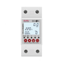 Single-phase Relay and Smart Energy Meter with Wi-Fi, Overvoltage Undervoltage Overload Protection, 63A