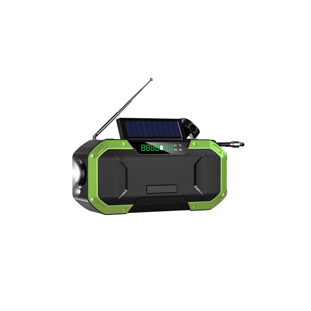 Solar Crank Radio With 5000 Mah Power Bank, 3-Way Charging, Flashlight And Fm/Am Radio 6966168051640