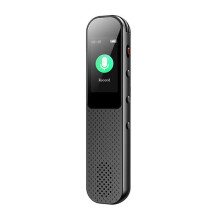 Spraakrecorder van 64 GB voor zakelijke lezingen en interviews, met opnamefunctie met één druk op de knop en groot LCD-scherm.