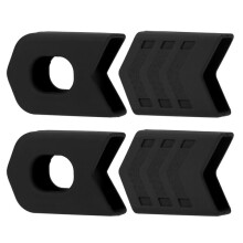 Crank Arm Protectors 4 Pack, Compatible with MTB & Road Bike Cranksets, Black, Blue, Red Options