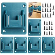 Tool Holder Compatible with Makita Dewalt Milwaukee 18V Drills for Workshop Wall Mounting with Screws